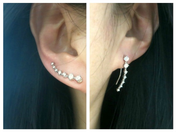 Ear Cuffs Minimalist Ear Sweep Pin, Ear Climber, Ear Crawler Earrings